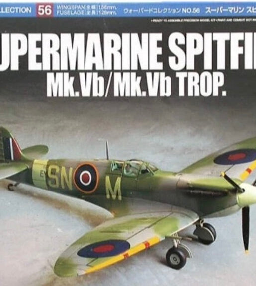 Tamiya 1/72 Scale Supermarine Spitfire Mk.Vb/Mk.Vb Trop Plastic Model Kit No: 60756