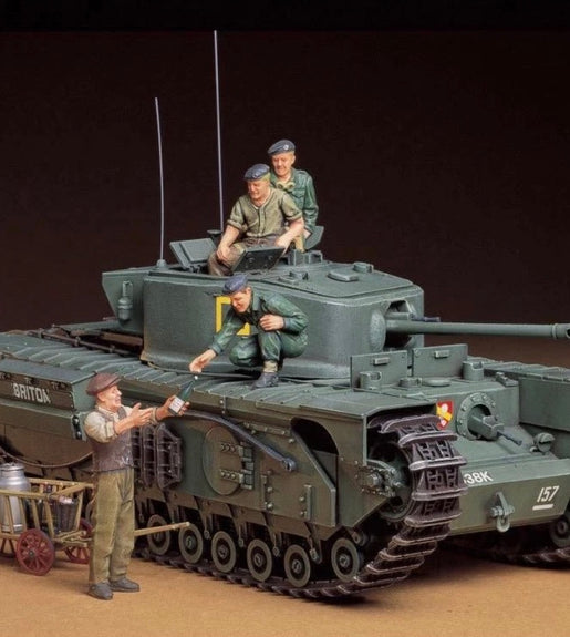 Tamiya 1/35 Scale Churchill Mk. VII British Infantry Tank. Model Kit No: 35210