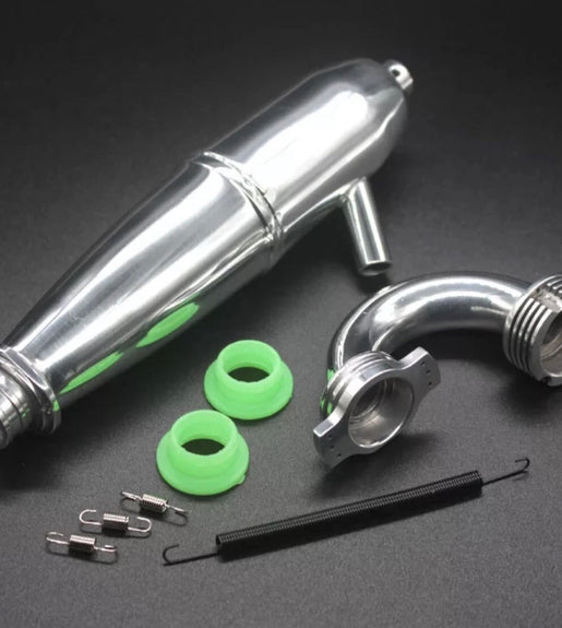 Upgrade Exhaust 081009 Pipe & Spring Fit HSP 1:8 Nitro Buggy Part BQ004 RC