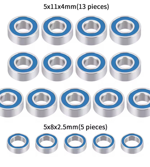 Tamiya Rubber Sealed Bearing Set Hotshot Boomerang, Supershot, Super Sabre, Bigwig.