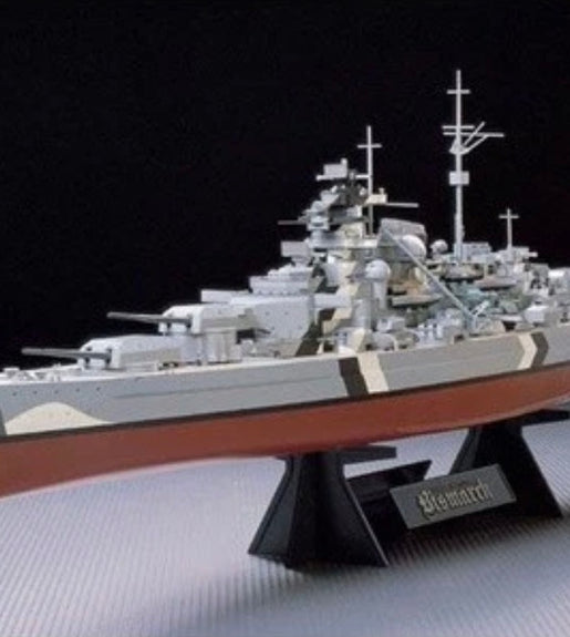 Tamiya 1/350 Scale Bismarck German Battleship Plastic Model Kit No: 78013.