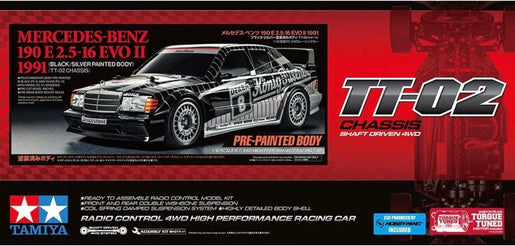 Tamiya 1991 Mercedes-Benz 190 E 2.5-16 EVO II RC Car W/Pre Painted Body #47525