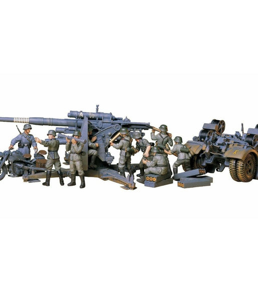 Tamiya 1/35 Scale German 88mm Gun Flak 36/37 With Trailer Model Kit No: 35017