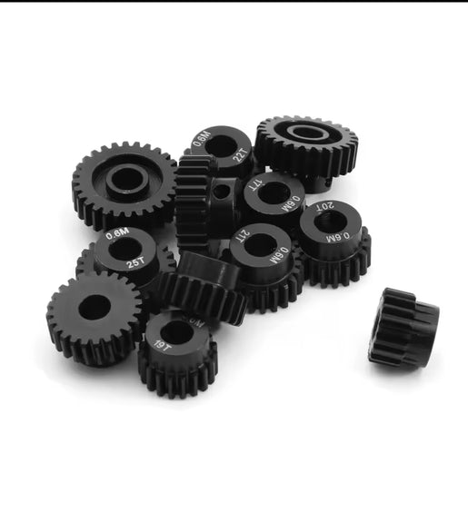 Mod 0.6 Steel Pinion Gears 5mm Bore 17T-28T.
