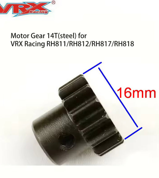 VRX Cobra 14T Hardened Steel Pinion Gear 5mm Bore. RH817-RH818  RH811-RH812. VRX-1 &VRX -2E
