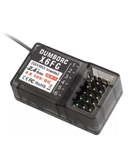 DUMBORC X6FG 2.4G 6CH Receiver & Angle Pin Receiver With Gyro.