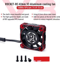 Rocket 40 x 10 mm Cooling Fan 16000 RPM 5v - 8.5v