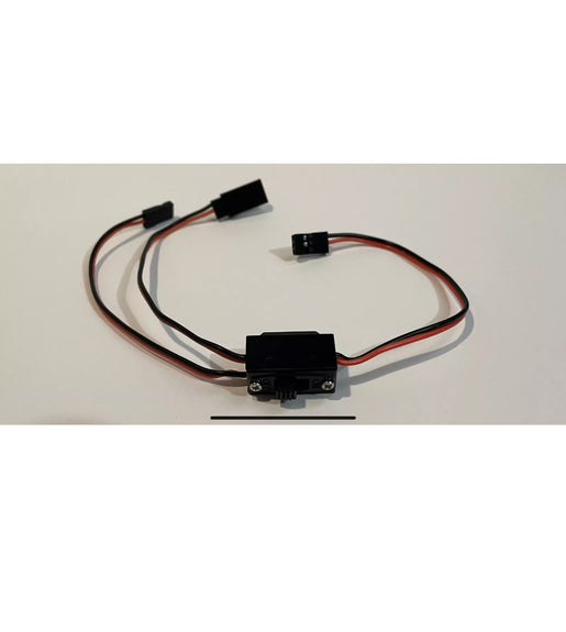 RC Switch JR Futaba Connector On- Off with Spare Male Plug Tamiya Kyosho Kit