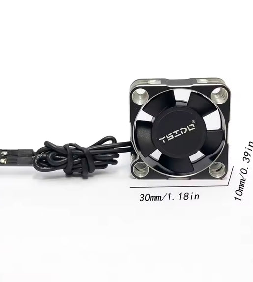Rc Fan 1/10 1/8 Ysido 30 x 30 x 10mm 27000 rpm Cooling Fan 5.0v-7.4v High Power.