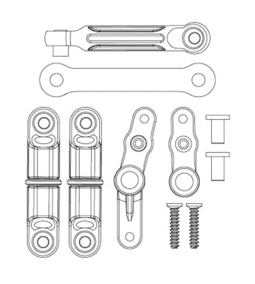 Mjx Hyper Go 1:14 Scale 4wd Rc Car Steering Assembly Part No: 14430.