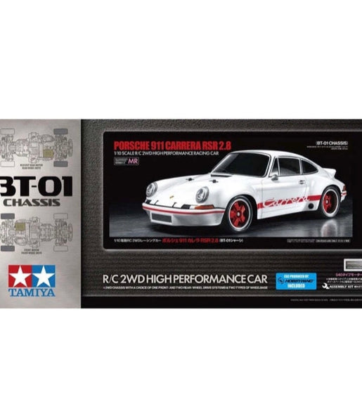 TAMIYA 911 CARRERA RSR 2.8 (BT-01) #58740 1/10 RC KIT CAR (INC HOBBYWING ESC).