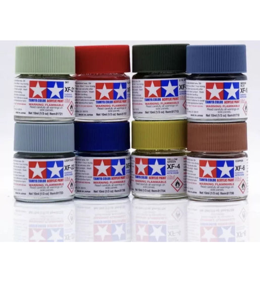 Tamiya Colour Acrylic Mini Paint Tin XF-1 To XF-93 Model Kit 81701- 81793 10ml