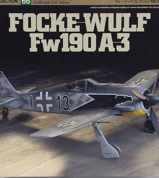 Tamiya 1/72 Scale Focke-Wulf FW190 A-3 Plastic Model Kit No: 60766