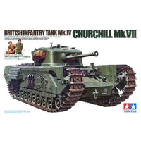 Tamiya 1/35 Scale Churchill Mk. VII British Infantry Tank. Model Kit No: 35210