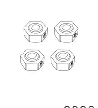 MJX Hyper Go 10210 & 10208 1/10 Scale Rc Truck Upgrade Metal 12mm Hex Mounts. Part No: 10440