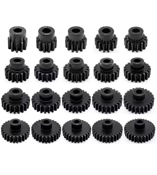 Mod 1 Hardened Steel Pinion Gears 5mm Bore 11T - 31T