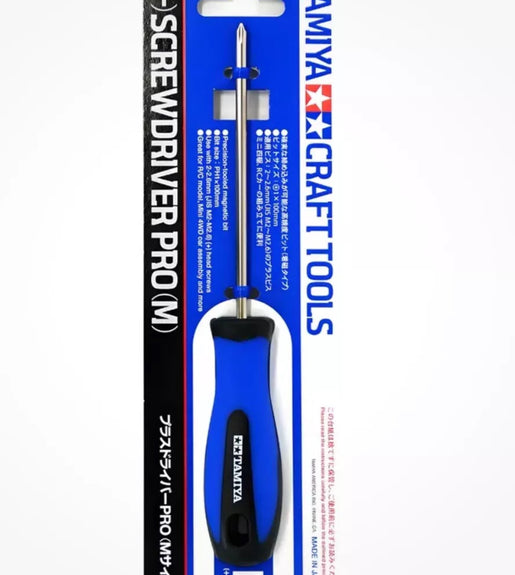 Tamiya (+) Screwdriver Pro M Model Craft Tools Philips Head JIS Rc Kit Build # 74119.