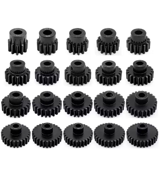Mod 1 Steel Pinion Gears 8mm Bore 13T - 49T