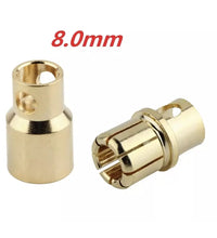 2mm, 4mm & 8mm Bullet Connectors RC Lipo Battery ESC Motor  Banana Plug.