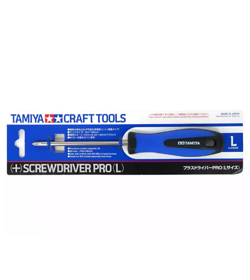 Tamiya Craft Tools (+) Phillips Head Pro L Screwdriver L JIS 74120