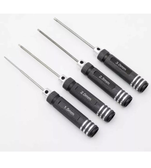 Hex Screwdriver Set 1.5, 2, 2.5 & 3.0mm