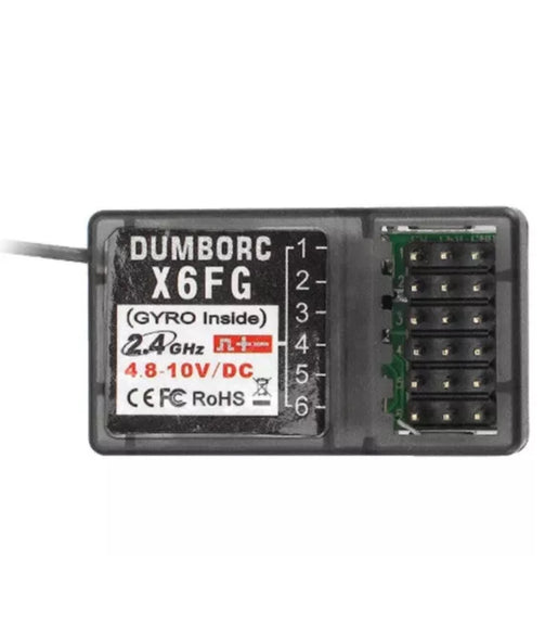 DUMBORC X6FG 2.4G 6CH Receiver & Angle Pin Receiver With Gyro.
