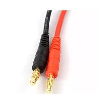 Deans Charge Cable 14awg male T Plug to 4mm bullet connectors  Charging Lead.