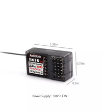 R6FG Radiolink 6 Ch Gyro Receiver RC4GS, #RLXR6FG 400 Metres Range! Rc Car Boat