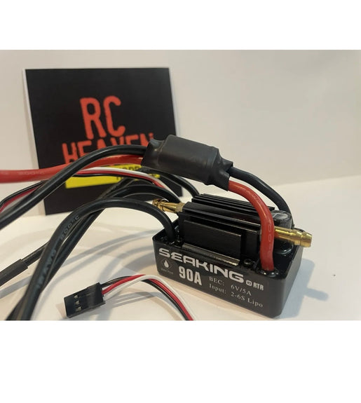 Hobbywing Seaking 90A V3 RTR  Brushless ESC RC Boat 6S Capable XT90 Connectors.