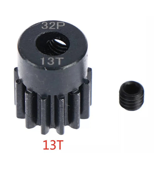 Mod 0.8 Steel Pinion Gears 32p 5mm Bore 13T - 35T