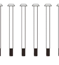 MJX Hyper Go 10210 & 10208 1/10 Rc Truck 3 x 40mm Hex Screws Part No HTHM3040