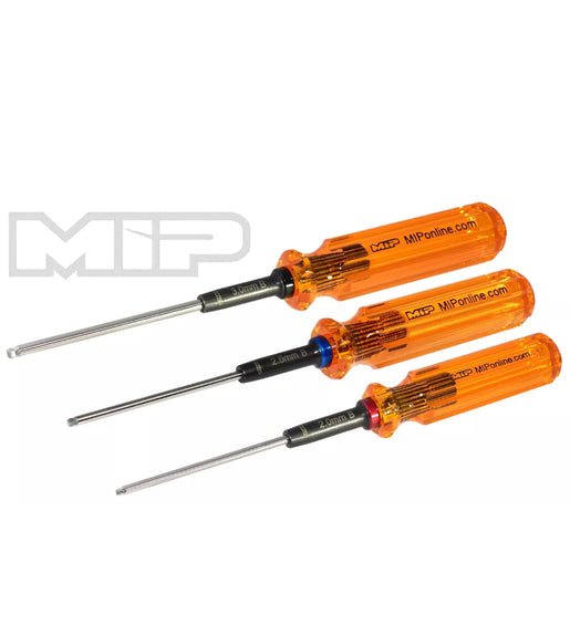 MIP 9606 Hex Driver Ball Wrench Set Of Three Gen 2 Metric 2.0mm / 2.5mm & 3.0mm.