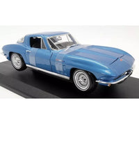 Maisto 1/18 Diecast Special Edition 1965 Chevrolet Corvette Metallic Blue Model.