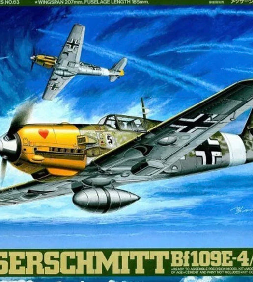 Tamiya 1/48 Scale Messerschmitt BF109E-4/7 Trop Plastic Model Kit No: 61063