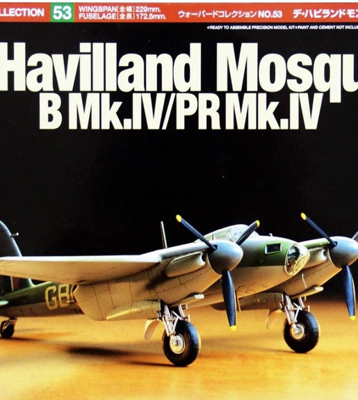 Tamiya 1/72 Scale De Havilland Mosquito B MK. IV/PR MK.IV Plastic Model Kit No: 60753
