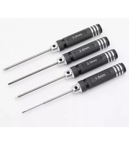 Hex Screwdriver Set 1.5, 2, 2.5 & 3.0mm