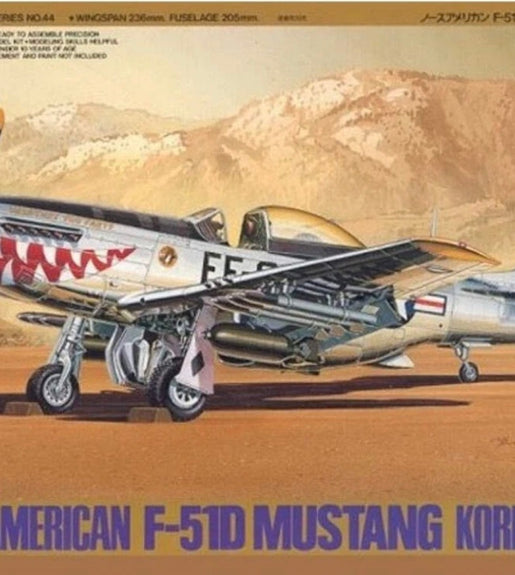 Tamiya 1/48 Scale North American P-51D Mustang Korean War Plastic Model Kit No: 61044