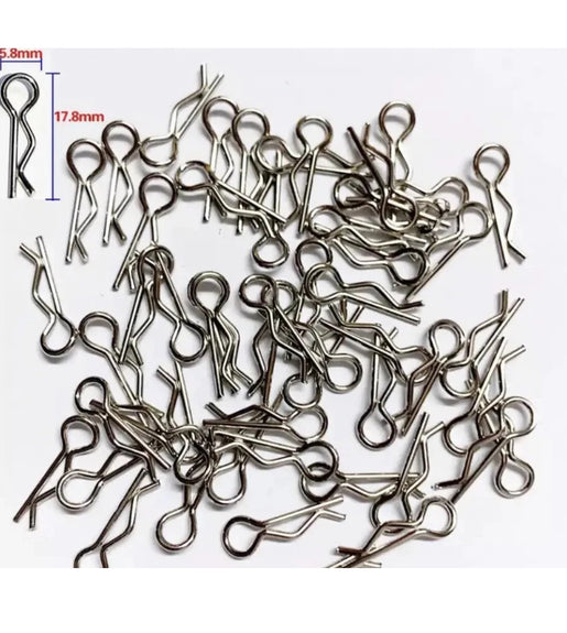 Body Shell Pins For 1:12 1:14 1:16 1:18 Scale Rc Car Arrma Traxxas HSP 100pcs