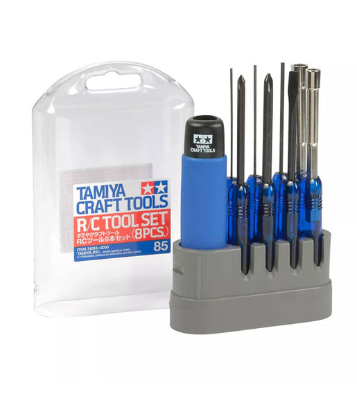 Tamiya Builder's 8 Screwdriver Set, 8 Piece Tool Set Rc Philips Head #74085