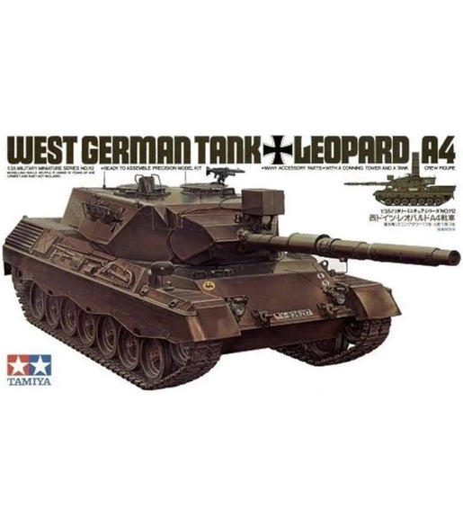 Tamiya 1/35 Scale Leopard A4 West German Tank. Model Kit No: 35112
