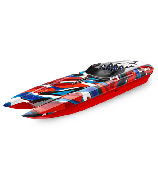 Traxxas Rc Boat DCB M41 Widebody Catamaran  Brushless 40” Race Boat TQI - (RedR)