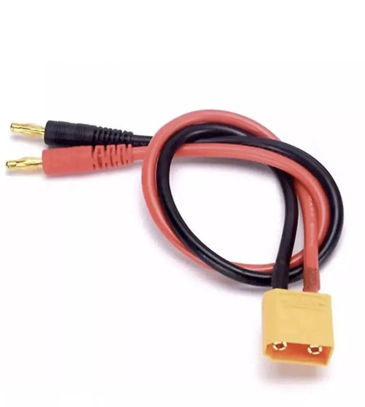 XT90 14AWG to 4mm Banana Lipo Battery Charge Cable Lead for RC Anti Spark