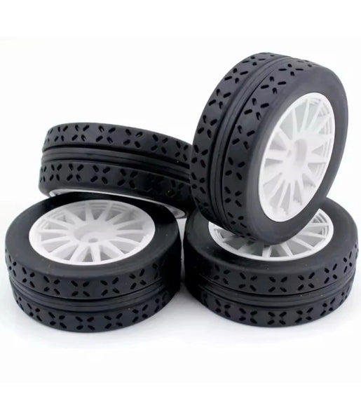 Mjx Hyper Go 1:10 Scale 4wd Rc Wheels Tyres Set Of 4 12mm Hex Part No: P103004B