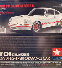 TAMIYA 911 CARRERA RSR 2.8 (BT-01) #58740 1/10 RC KIT CAR (INC HOBBYWING ESC).