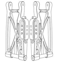 MJX Hyper Go 10210 & 10208 1/10 Rc Truck Rear Lower Arms. Part No: P10250