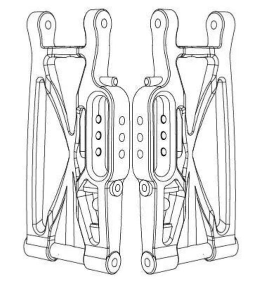 MJX Hyper Go 10210 & 10208 1/10 Rc Truck Rear Lower Arms. Part No: P10250