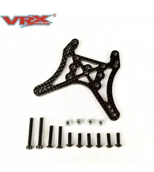 VRX 10961 & 10962 Carbon Fibre Front & Rear Shock Towers 1/10 scale VRX RC Car