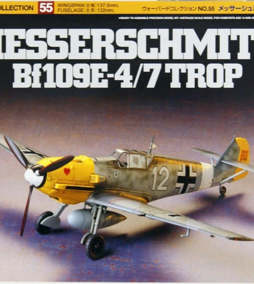 Tamiya 1/72 Scale Messerschmitt BF109 E-4/7 Trop Plastic Model Kit No: 60755