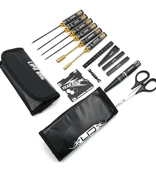 Yeah Racing Track Day Tool Set With Lipo Bag Rc Tool Set Hobby Tools