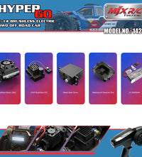MJX Hyper Go 14212 1/14 Scale Brushless 4WD Rc Car RTR With Battery & Charger.